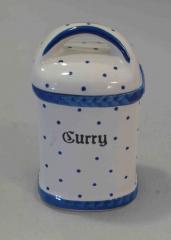 Gmundner Keramik-Dose/Gewrz eckig  Curry